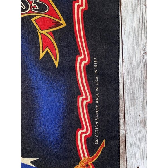 Vintage Harley-Davidson Eagle Bandana 1987 50% Cotton 50% Poly 22"x22" USA Made - Picture 4 of 5